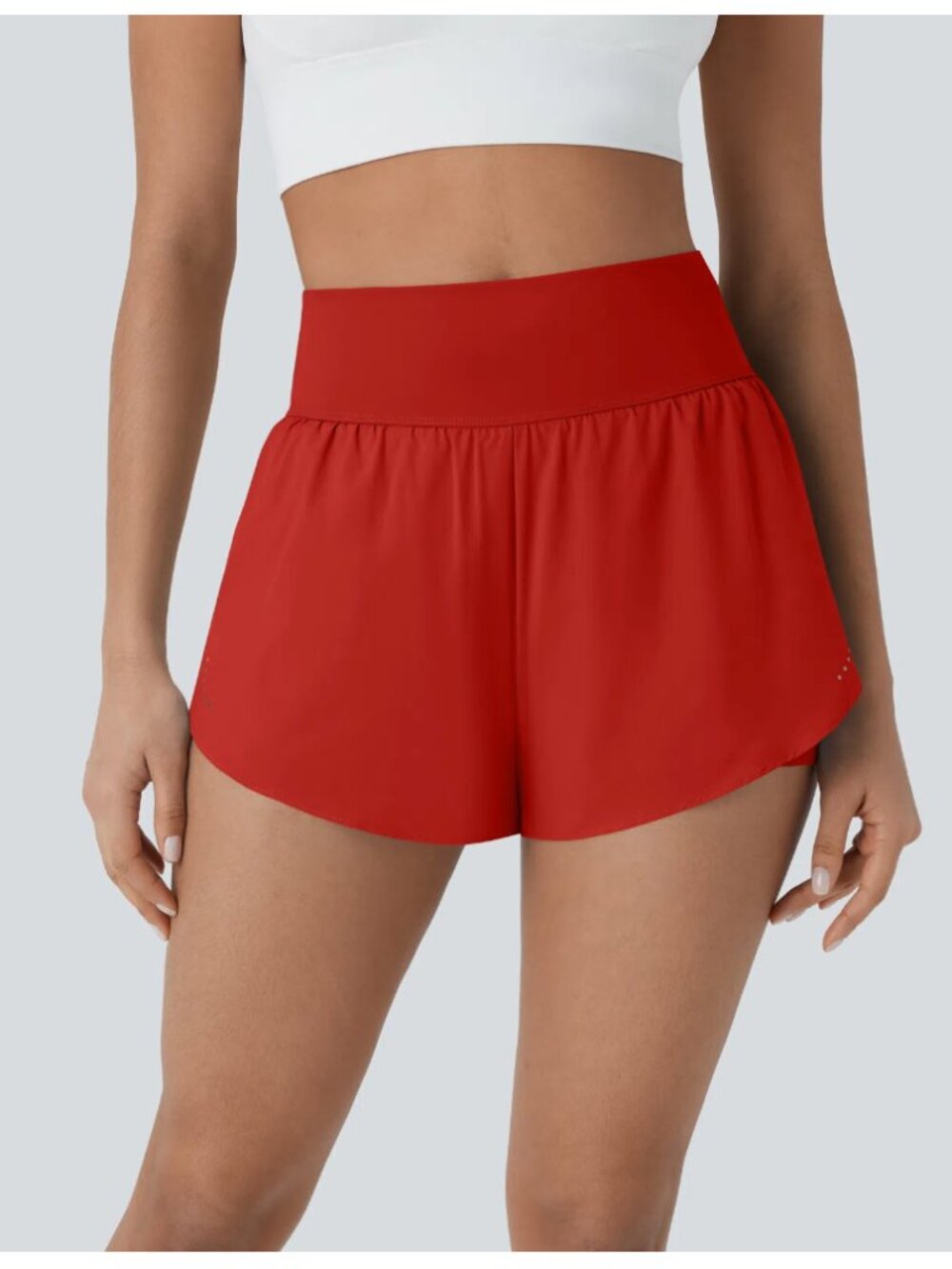 *NWT* Halara QuickDry Shorts | XS | High Waisted | 3" w/ Pockets | Valiant Poppy